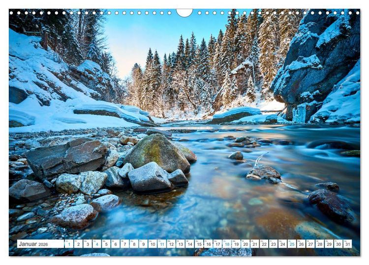 Produktbild: Am Wasser entlang in den Alpen (Wandkalender 2026 DIN A3 quer), CALVENDO Monatskalender