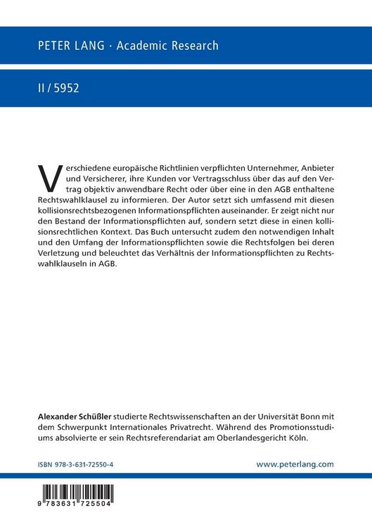 Produktbild: Kollisionsrechtsbezogene Informationspflichten des europ&auml;ischen Privatrechts aus der Perspektive des Internationalen Privatrechts