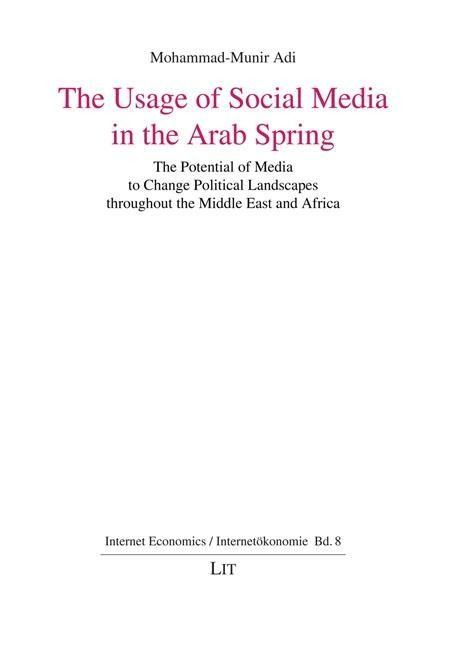 Produktbild: Adi, M: Usage of Social Media in the Arab Spring