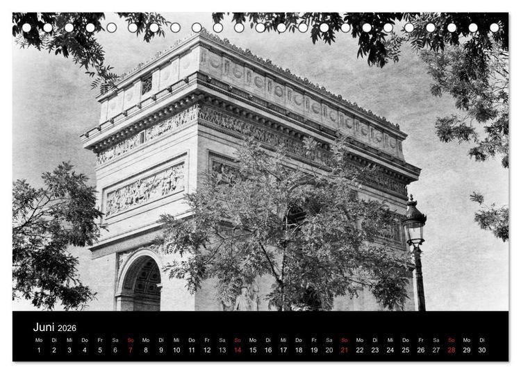 Produktbild: Streifzug durch Paris (Tischkalender 2026 DIN A5 quer), CALVENDO Monatskalender