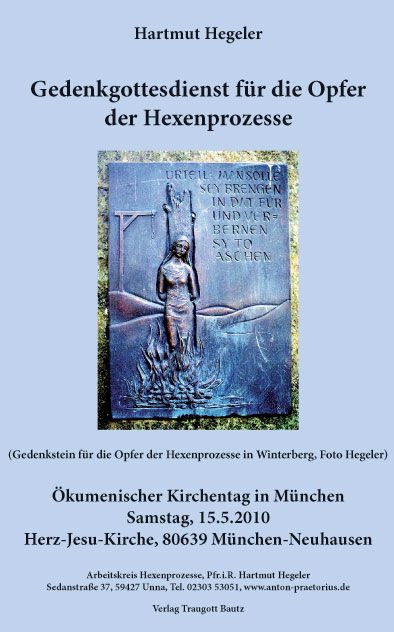 Produktbild: Gedenkgottesdienst f&uuml;r die Opfer der Hexenprozesse