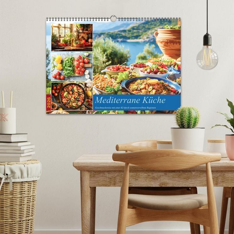 Produktbild: Mediterrane K&uuml;che (Wandkalender 2026 DIN A3 quer), CALVENDO Monatskalender