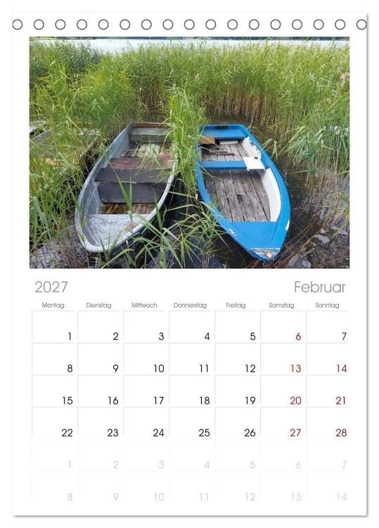 Produktbild: Tischplaner 2027 - Buckow - Perle der M&auml;rkischen Schweiz (A5 Tischkalender zum Aufstellen) CALVENDO