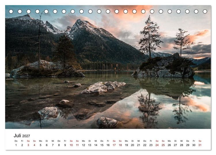 Produktbild: Berchtesgaden - Natursch&ouml;nheiten in Bayern (Tischkalender 2027 DIN A5 quer), CALVENDO Monatskalender
