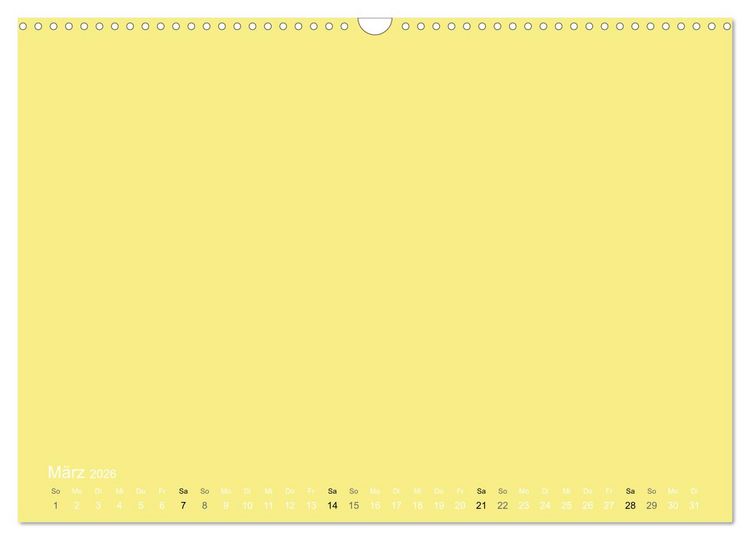 Produktbild: Bastelkalender - Gelb (Wandkalender 2026 DIN A3 quer), CALVENDO Monatskalender