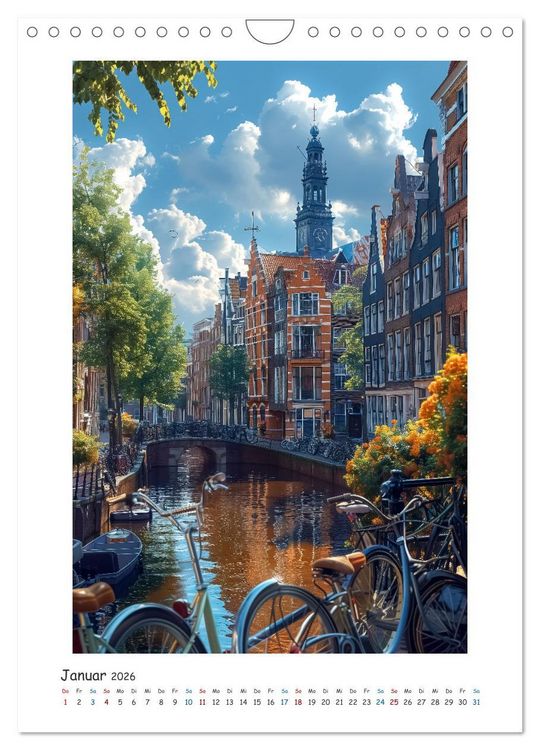 Produktbild: St&auml;dtereise durch Europa (Wandkalender 2026 DIN A4 hoch), CALVENDO Monatskalender