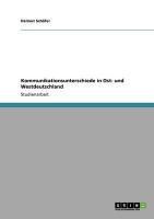 Produktbild: Kommunikationsunterschiede in Ost- und Westdeutschland