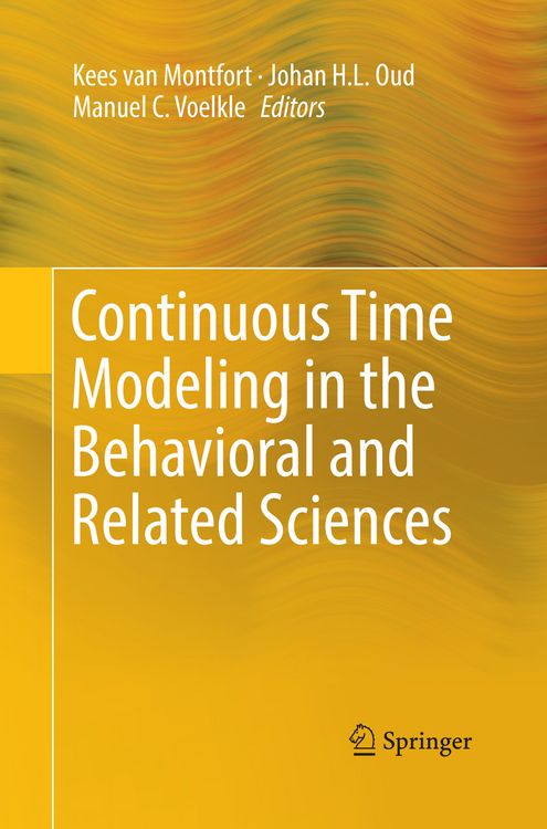Produktbild: Continuous Time Modeling in the Behavioral and Related Sciences