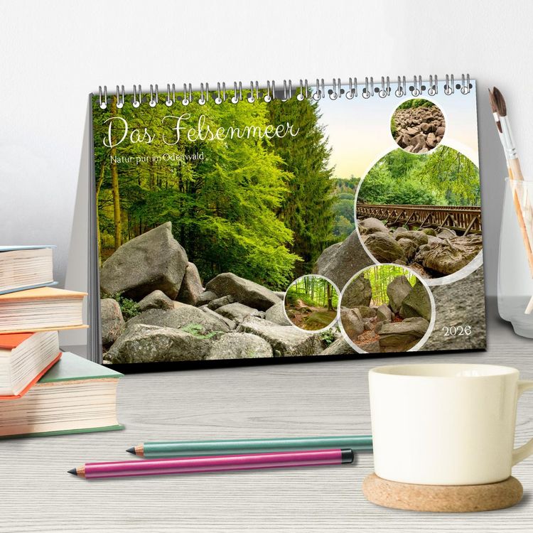 Produktbild: Das Felsenmeer - Natur pur im Odenwald (Tischkalender 2026 DIN A5 quer), CALVENDO Monatskalender