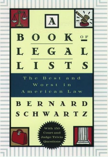 Produktbild: A Book of Legal Lists