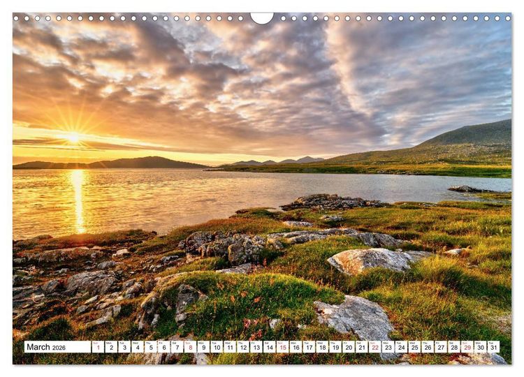 Produktbild: Outer Hebrides - Scotland Scottish dream beaches and landscapes (Wall Calendar 2026 DIN A3 landscape), CALVENDO 12 Month Wall Calendar