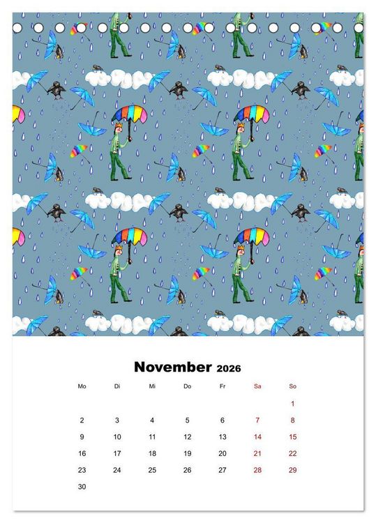 Produktbild: MUSTERMACKE (Tischkalender 2026 DIN A5 hoch), CALVENDO Monatskalender