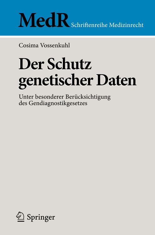 Produktbild: Der Schutz genetischer Daten