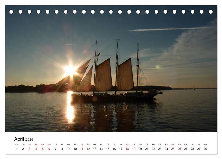 Produktbild: Impressionen von der Kieler F&ouml;rde (Tischkalender 2026 DIN A5 quer), CALVENDO Monatskalender
