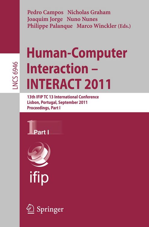 Produktbild: Human-Computer Interaction -- INTERACT 2011