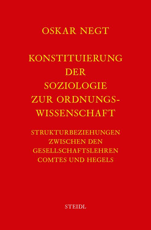 Produktbild: Werkausgabe Bd. 1 / Konstituierung der Soziologie als Ordnungswissenschaft