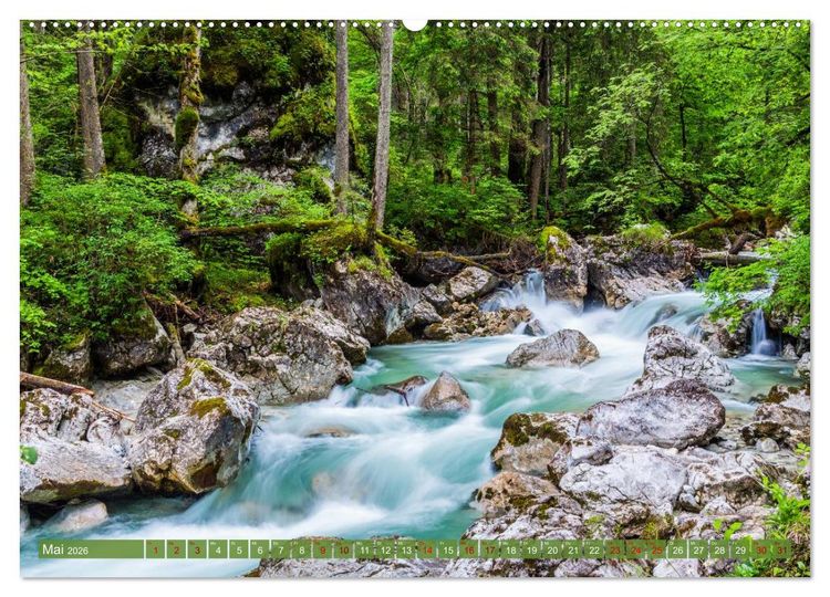 Produktbild: Unterwegs im Berchtesgadener Land 2026 (Wandkalender 2026 DIN A2 quer), CALVENDO Monatskalender