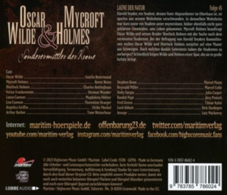 Produktbild: Oscar Wilde & Mycroft Holmes - Folge 45