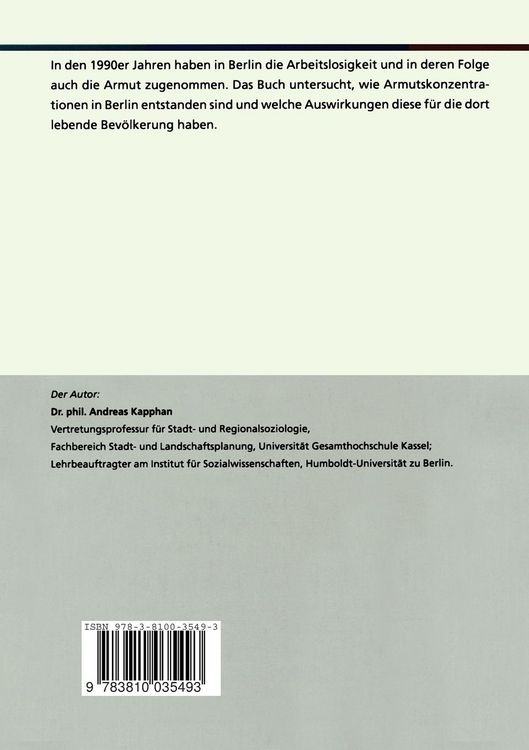 Produktbild: Das arme Berlin
