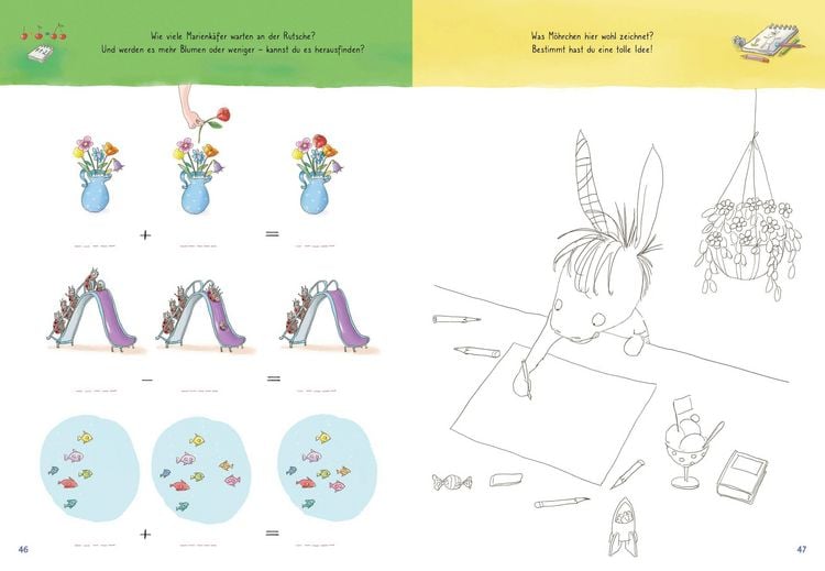 Produktbild: Grimm und M&ouml;hrchen &ndash; Das zeselige Mitmachbuch f&uuml;r graue und bunte Tage