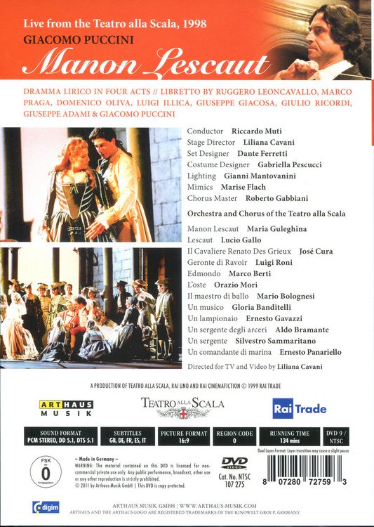 Produktbild: Giacomo Puccini - Manon Lescaut