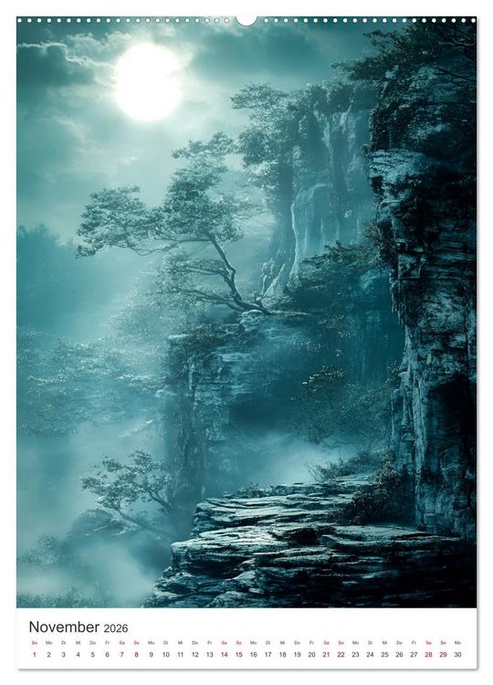 Produktbild: Midgard - Mythische Landschaften des Nordens (hochwertiger Premium Wandkalender 2026 DIN A2 hoch), Kunstdruck in Hochglanz