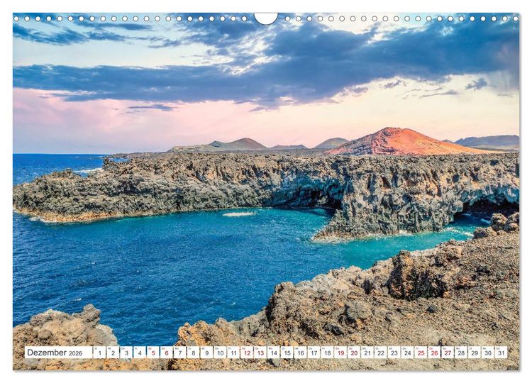 Produktbild: Lanzarote - Wo die Vulkane die Landschaft formten (Wandkalender 2026 DIN A3 quer), CALVENDO Monatskalender