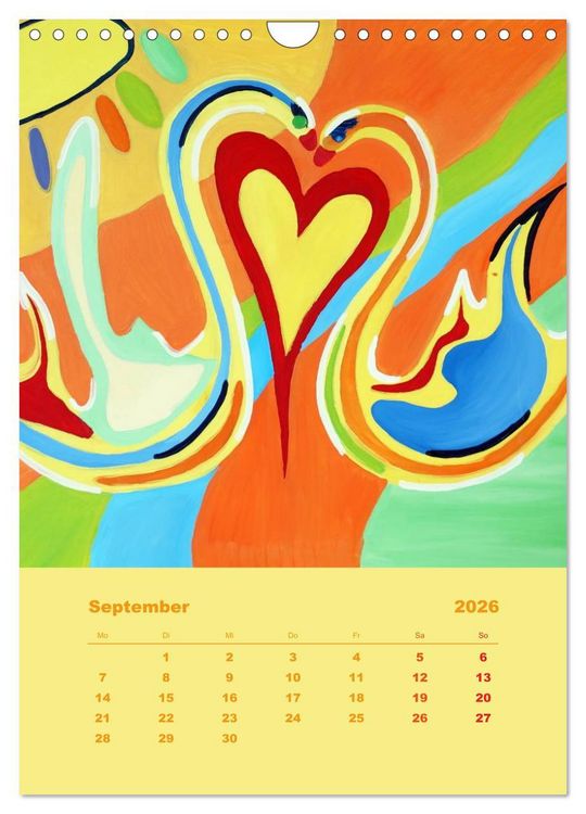 Produktbild: Licht ist bunt - Malerei in Acryl und Aqua &Ouml;l (Wandkalender 2026 DIN A4 hoch), CALVENDO Monatskalender