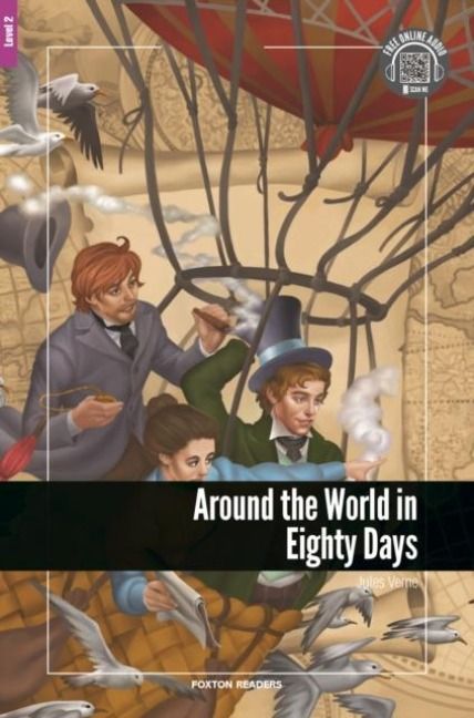 Produktbild: Around the World in Eighty Days - Foxton Reader Level-2 (600 Headwords A2/B1) with free online AUDIO