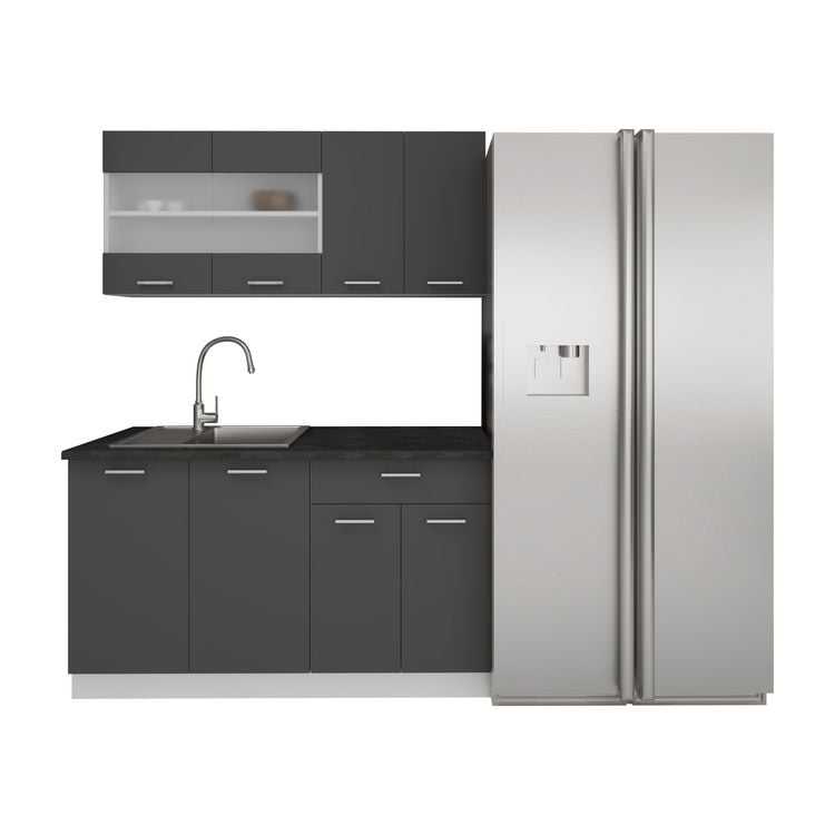 Produktbild: Singlek&uuml;che Einbauk&uuml;che K&uuml;chenzeile 140cm Esilo