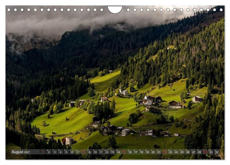 Produktbild: NATUR SP&Uuml;REN - S&Uuml;DTIROL (Wandkalender 2027 DIN A4 quer), CALVENDO Monatskalender
