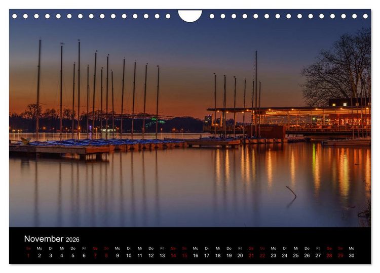 Produktbild: Hannover bei Nacht 2026 (Wandkalender 2026 DIN A4 quer), CALVENDO Monatskalender