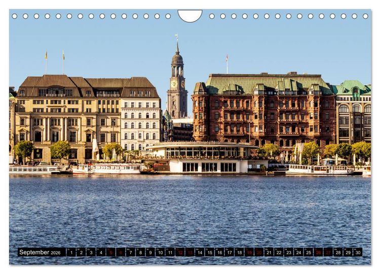 Produktbild: Hamburger Highlights (Wandkalender 2026 DIN A4 quer), CALVENDO Monatskalender