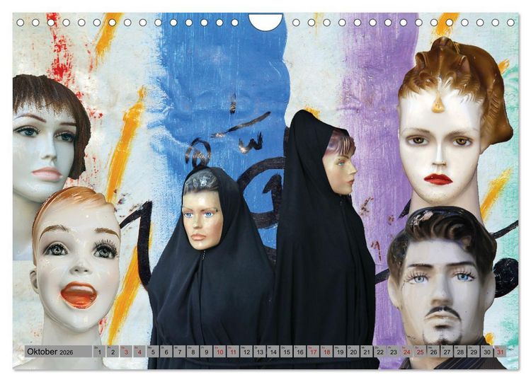 Produktbild: Schaufensterpuppen aus aller Welt (Wandkalender 2026 DIN A4 quer), CALVENDO Monatskalender