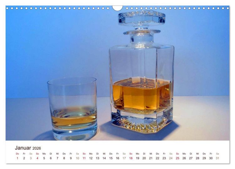 Produktbild: Whisky und Whiskey 2026. Sinnliche Impressionen (Wandkalender 2026 DIN A3 quer), CALVENDO Monatskalender