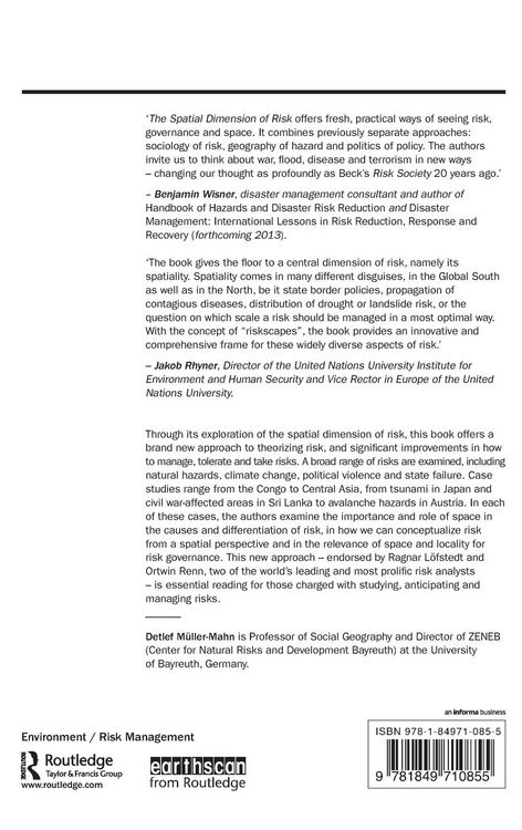 Produktbild: The Spatial Dimension of Risk