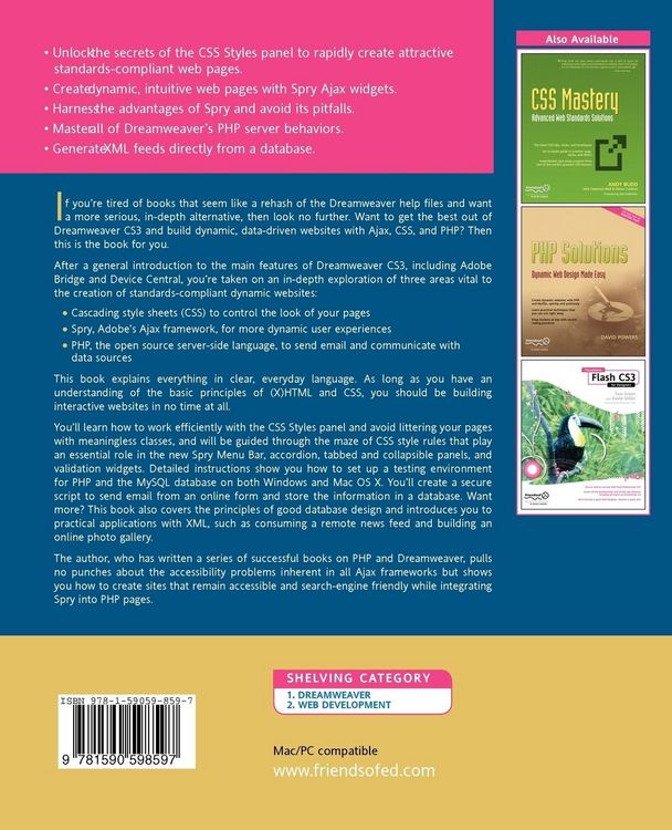 Produktbild: The Essential Guide to Dreamweaver CS3 with CSS, Ajax, and PHP