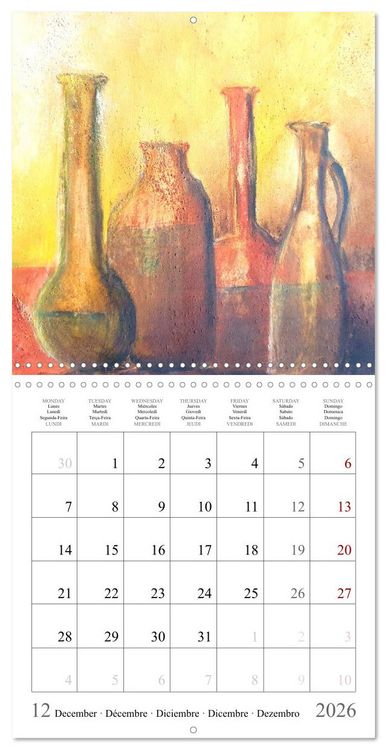 Produktbild: Oasis of calm - Finding silence in painted still life (Wall Calendar 2026 12 &times; 12 Inch) CALVENDO 12 Month Wall Calendar