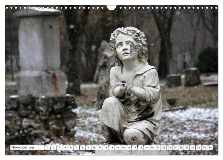 Produktbild: Alte Grabdenkm&auml;ler (Wandkalender 2026 DIN A3 quer), CALVENDO Monatskalender