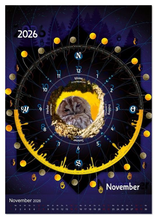 Produktbild: Jahreskreise (Tischkalender 2026 DIN A5 hoch), CALVENDO Monatskalender
