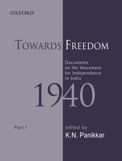 Produktbild: Towards Freedom: Documents on the Movement for Independence in India 1940 Part I
