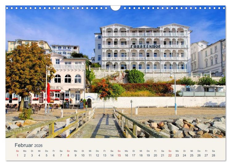 Produktbild: Sassnitz und die Kreidek&uuml;ste - Herbstimpressionen vom Hochuferweg Jasmund (Wandkalender 2026 DIN A3 quer), CALVENDO Monatskalender