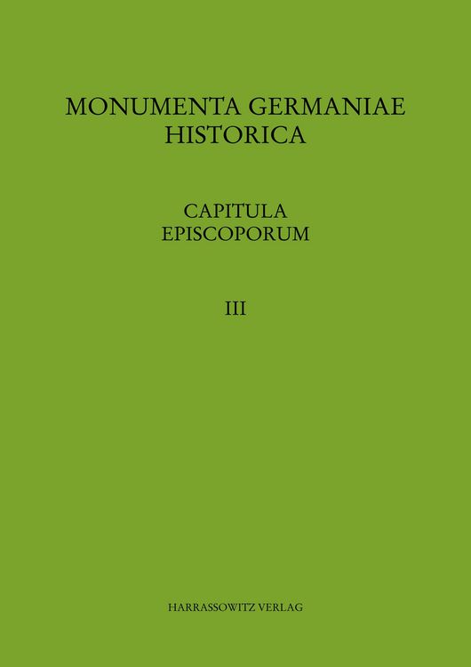 Produktbild: Capitula episcoporum, Teil 3
