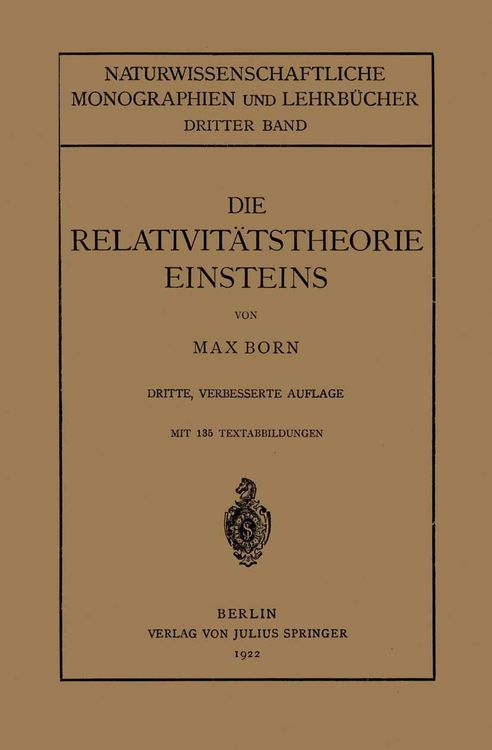 Produktbild: Die Relativit&auml;tstheorie Einsteins und Ihre Physikalischen Grundlagen