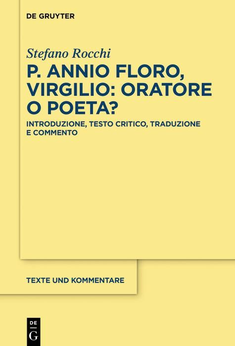 Produktbild: P. Annio Floro, Virgilio: oratore o poeta?