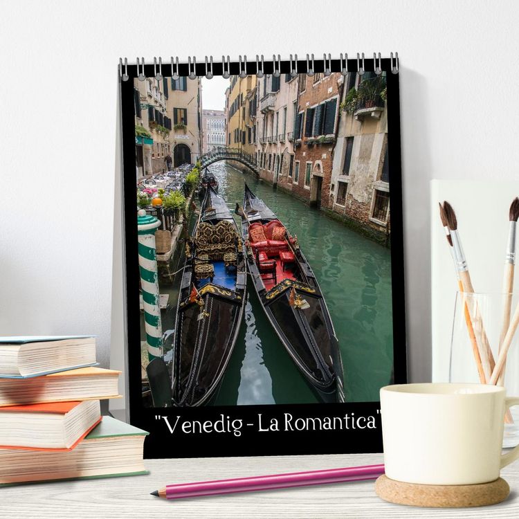 Produktbild: Venedig &ndash; La Romantica (Tischkalender 2026 DIN A5 hoch), CALVENDO Monatskalender