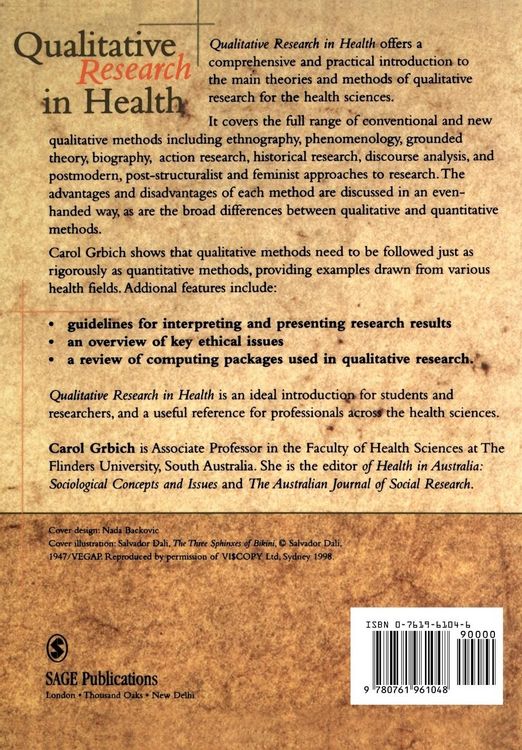 Produktbild: Qualitative Research in Health