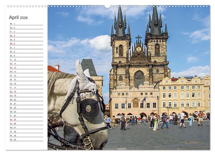 Produktbild: Zw&ouml;lf mal Europa (Wandkalender 2026 DIN A2 quer), CALVENDO Monatskalender