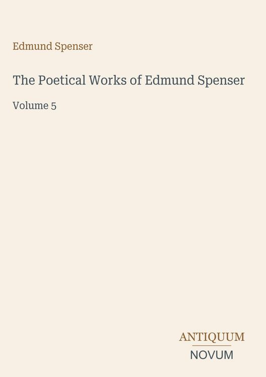 Produktbild: The Poetical Works of Edmund Spenser