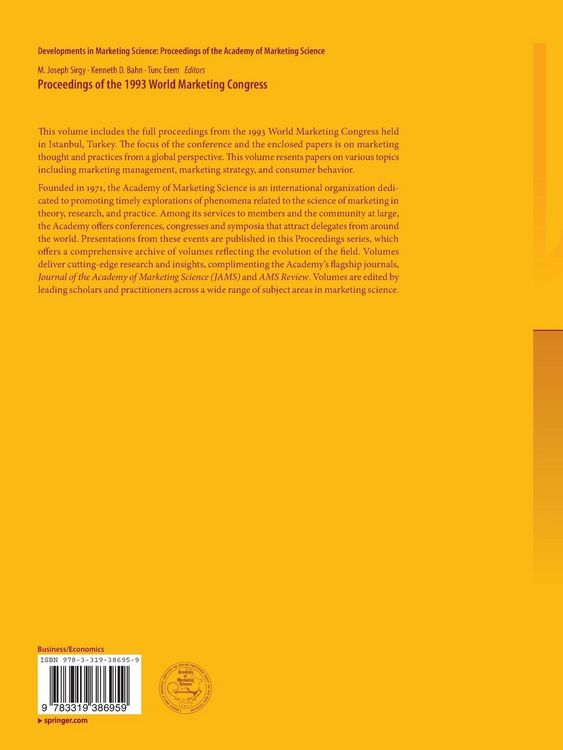 Produktbild: Proceedings of the 1993 World Marketing Congress